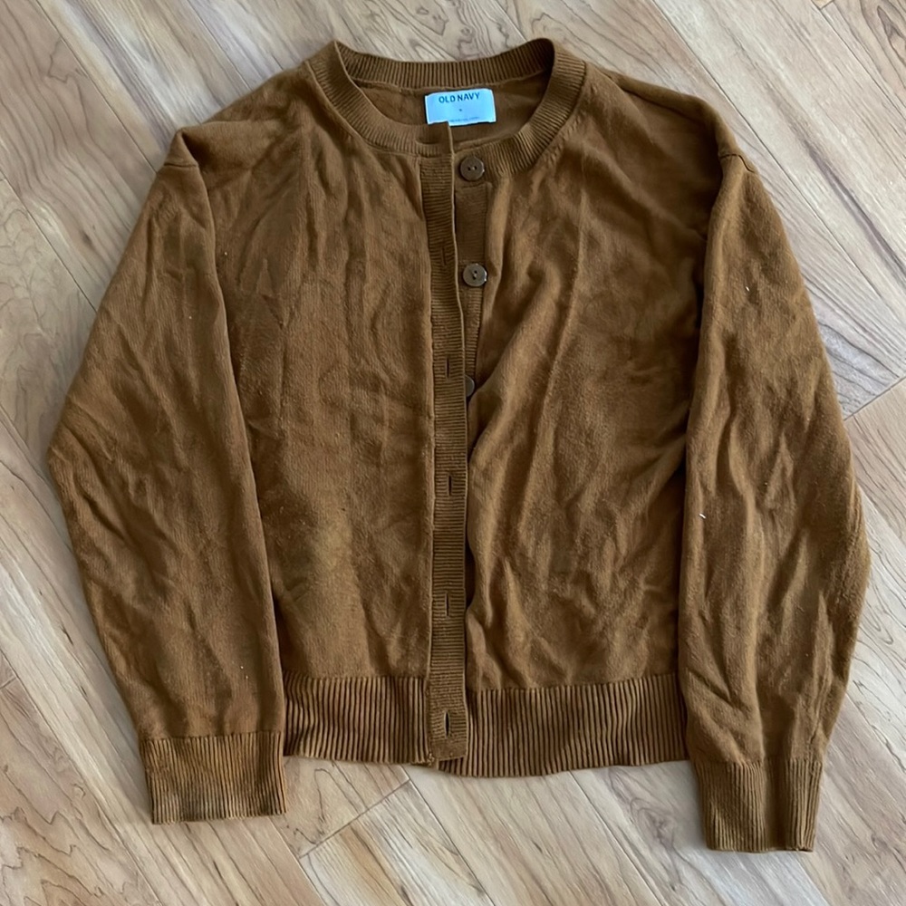 Brown cardigan, size medium like new